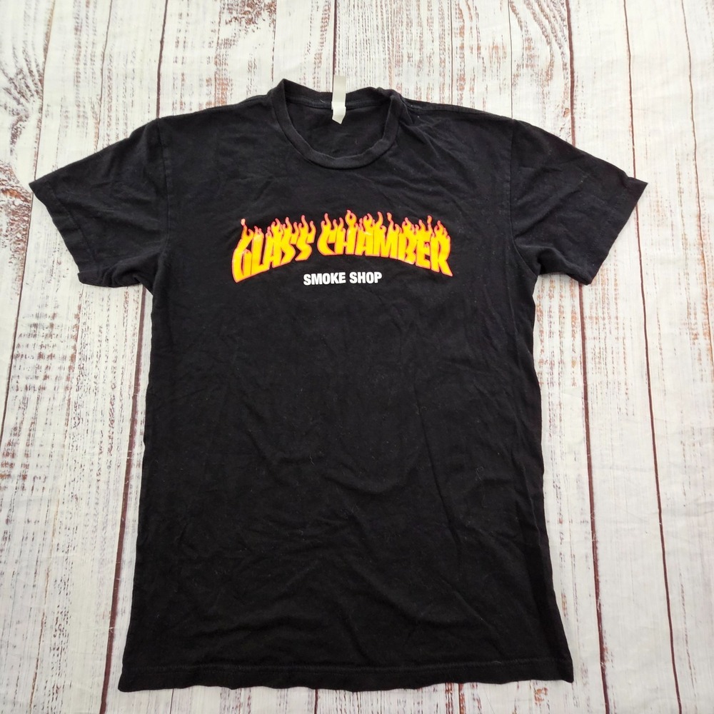 Glass Chamber Smoke Shop Black Short Sleeve T-Shirt‎ Adult S
